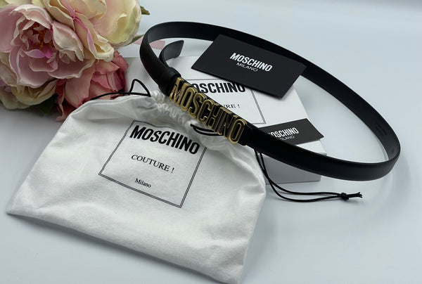 Authentic Moschino Women's Leather Belt