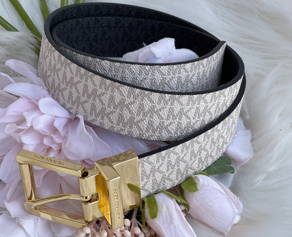 Authentic Michael Kors Women's Faux Leather Reversible Belt