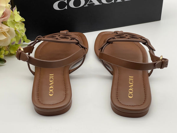Authentic Coach Leather Sandals