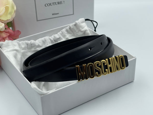 Authentic Moschino Women's Leather Belt