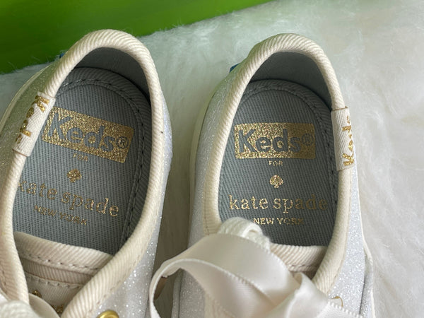 Authentic Big Girl Keds Kate Spade New York Champion Glitter Sneakers