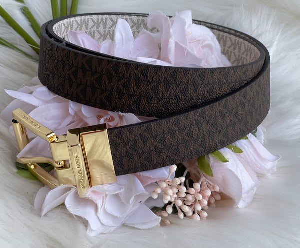 Authentic Michael Kors Women's Twist Reversible Belt