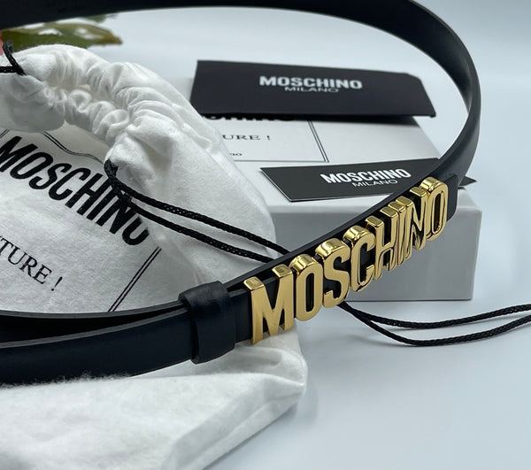 Authentic Moschino Women's Leather Belt