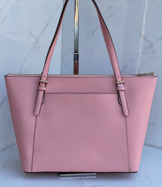 Authentic MICHAEL KORS Large Pale Pink Saffiano Leather Tote