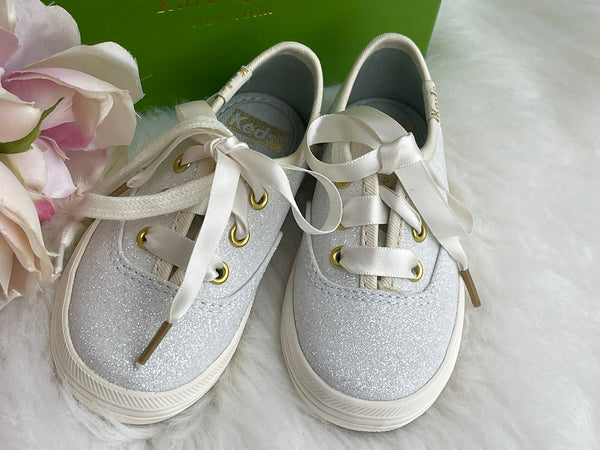 Authentic Big Girl Keds Kate Spade New York Champion Glitter Sneakers