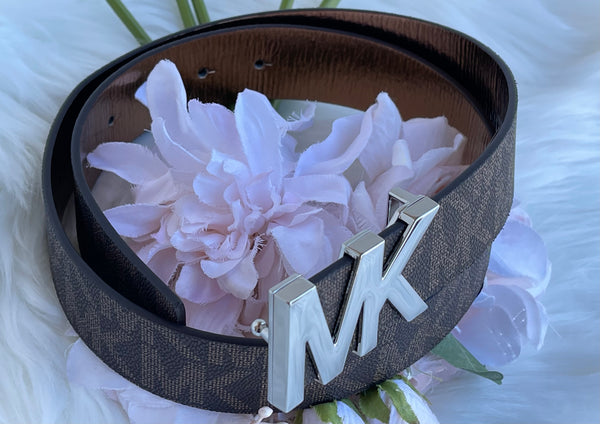 Authentic Michael Kors Women's Brown Logo Belt