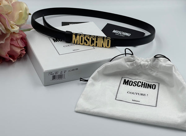 Authentic Moschino Women's Leather Belt