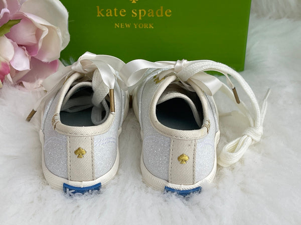 Authentic Big Girl Keds Kate Spade New York Champion Glitter Sneakers