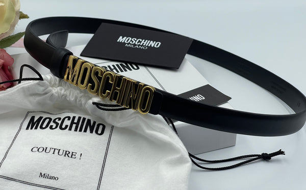 Authentic Moschino Women's Leather Belt