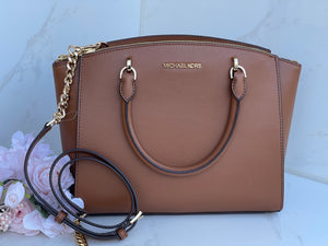 Authentic MICHAEL KORS Large Leather Satchel Bag