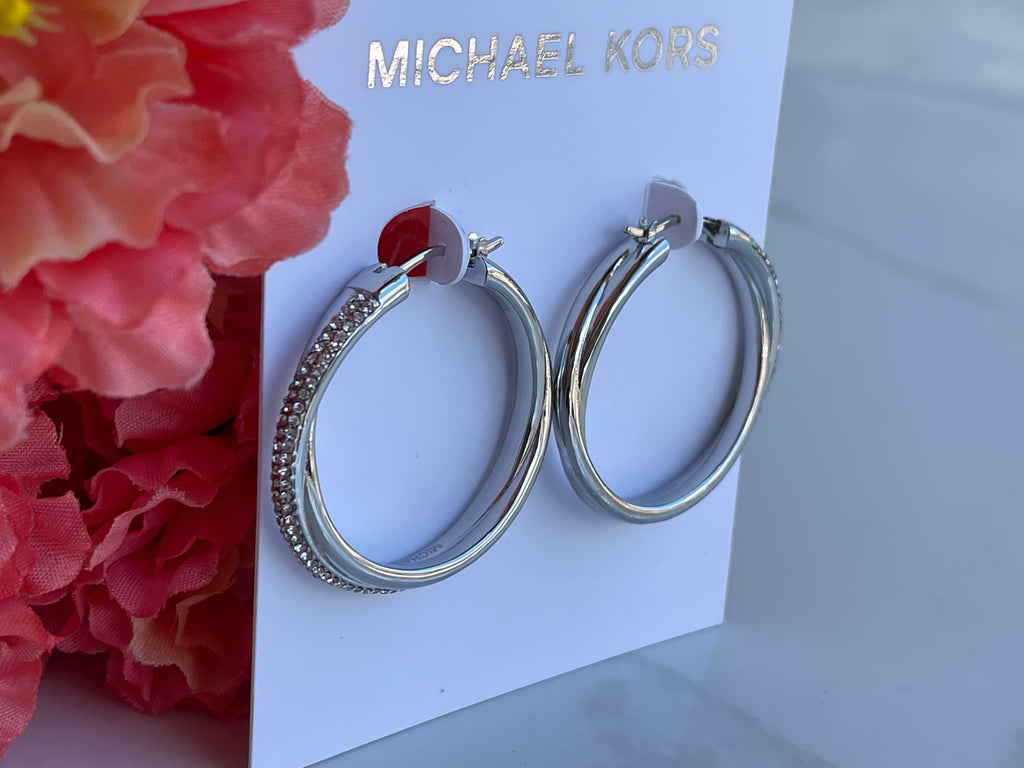 michael kors blue earrings