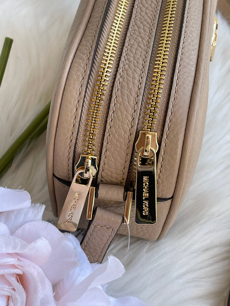 Authentic MICHAEL KORS Pebble Leather Double Zip Crossbody – Ximena's Luxe  Couture