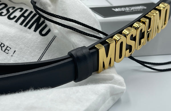 Authentic Moschino Women's Leather Belt