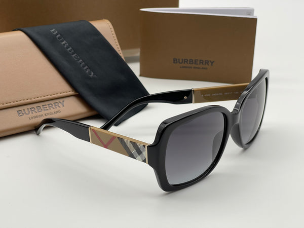 Authentic Burberry Print Black Square Sunglasses