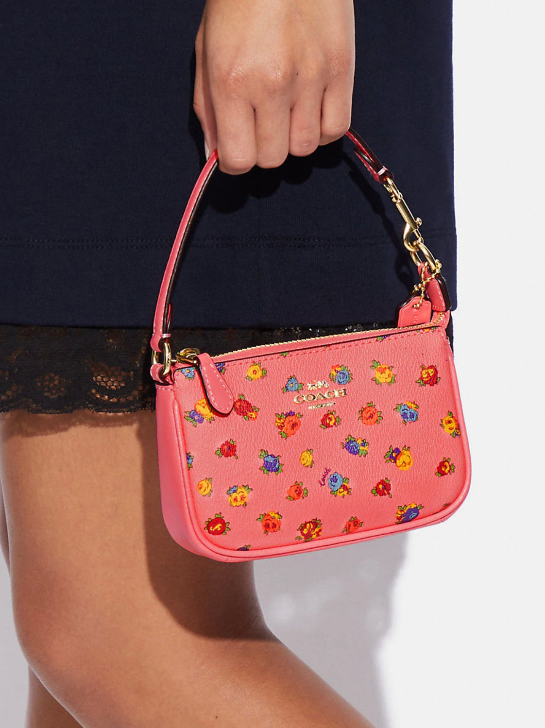COACH Nolita 15 Wristlet Mini Bag Strawberry Pink Algeria