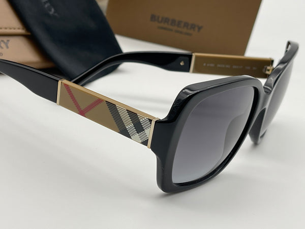 Authentic Burberry Print Black Square Sunglasses