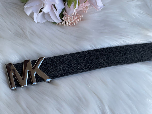 Authentic Michael Kors Women's Black Logo Belt