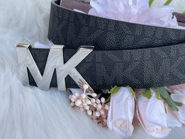 Authentic Michael Kors Women's Black Logo Belt